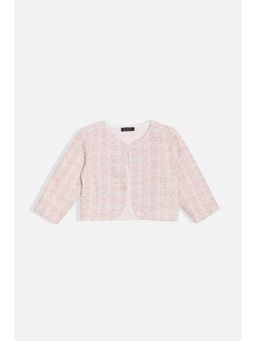 Allen Solly - Girls Pink Check Regular Fit Jacket