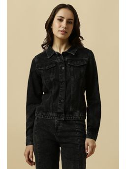 Allen Solly - Women Black Solid Casual Jacket