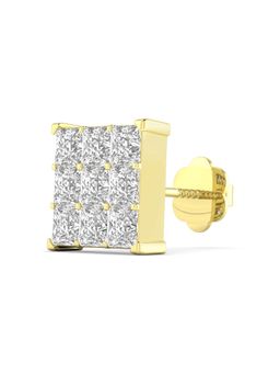 ORIONZ - 9 Square Matrix Stud Earring for Men - Yellow