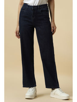 Allen Solly - Women Navy Regular Fit Light Wash Jeans
