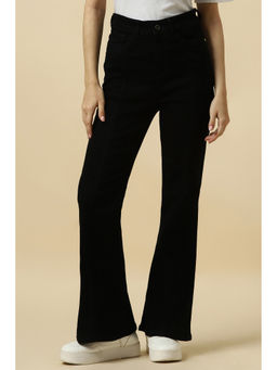 Allen Solly - Women Black Regular Fit Dark Wash Jeans