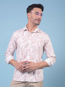 CRIMSOUNE CLUB - Men Pink Printed Shirt