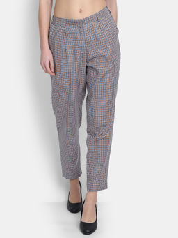 Suti - Women Rayon Printed Trouser Pant-Purple