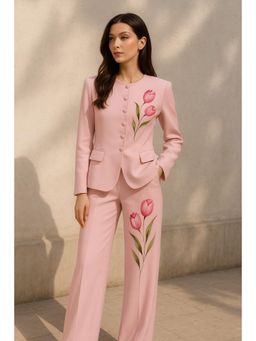 Mangalmay By Aastha - Women Pink Tulip Whisper Co-Ord