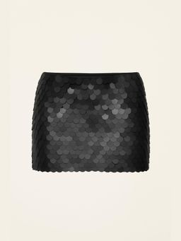 The Clothing Factory - Black Sequins Mini Skirt