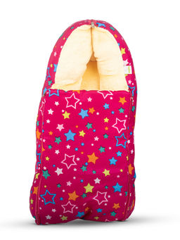 BAYBEE - Yellow 3 In 1 Velvet Cotton Baby Bed Cum Sleeping Bag