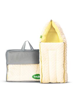 BAYBEE - Yellow Premium 3 In 1 Baby Sleeping Bag Cum Carry Bed For New Born