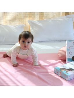 TIDY SLEEP - Baby Dry Sheet Waterproof & Reusable Bed Protector Pink