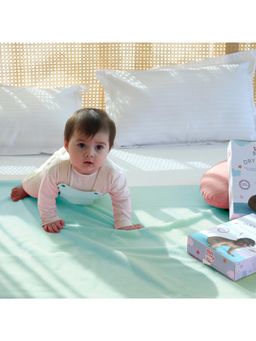 TIDY SLEEP - Baby Dry Sheet Waterproof & Reusable Bed Protector Turquoise