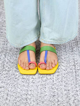 Postcard - Seoul Slip On Flats In Yellow