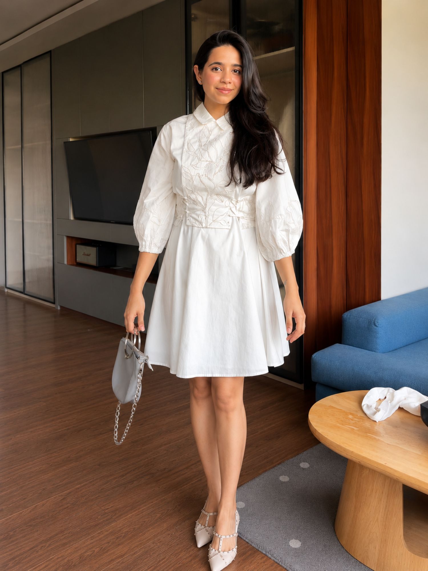 contemponari Wildflower Waltz White Dress-picture-28