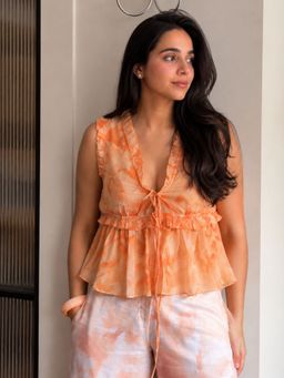 Contemponari - Orange Sil Top