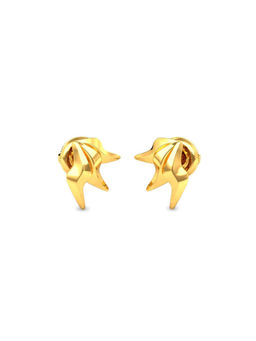 Candere by Kalyan Jewellers - 14K BIS Hallmark Yellow Gold Earrings