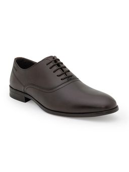 Red Tape - Mens Solid Dark Brown Oxford Shoes