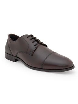 Red Tape - Mens Solid Dark Brown Derby Shoes