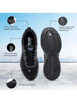 Red Tape - Men Textured Black Athleisure Walking Shoes