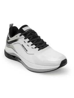 Red Tape - Men Textured Black and Grey Athleisure Sports Shoes