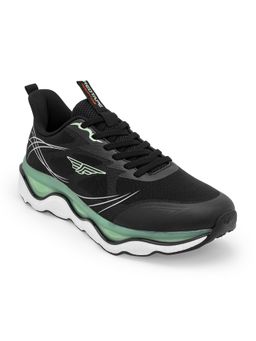 Red Tape - ETPU Men Colorblocked Black & Green Athleisure Shoes
