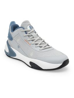 Red Tape - Men Textured Grey and Blue Lifestyle Sneakers