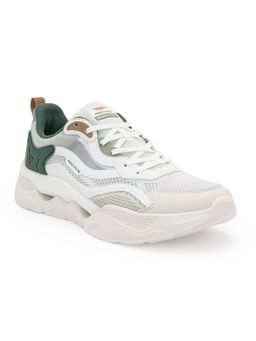 Red Tape - Men Textured Green & Off White Lifestyle Sneakers