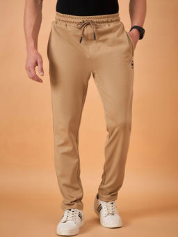 Club York - Men Brown Solid Trackpant