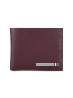 Tommy Hilfiger - Marc Men Leather Passcase Wallet - Burgundy - 12 Card Slots