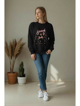 ASHTAG - Sleighing It Christmas Black Sweatshirt