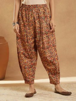 Fabindia - Women Multi-Color Cotton Kalamkari Printed Salwar