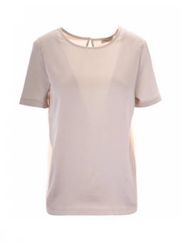 Weekend Max Mara - Natural Solid Round Neck T-Shirt (S)