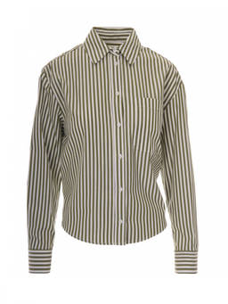 Weekend Max Mara - Green Regular Stripes Shirt