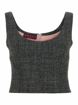 Gucci - Grey Scoop Neck Top (S)