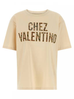 Valentino - Beige Logo T-Shirt
