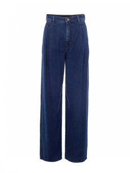 Max Mara Studio - Blue Relaxed High Rise Jeans