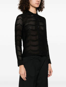 Tom Ford - Black Open-Knit Shirt (S)