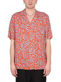 Marcelo Burlon - Orange Regular Paisley Shirt (M)