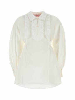 Valentino - White Cotton And Linen Dress (S)
