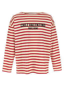 Valentino - Red Striped T-Shirt