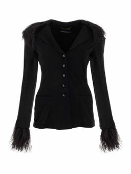 Alberta Ferretti - Black Crepe Blazer (S)