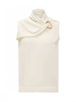 Jil Sander - Off White Cowl Neck Top (M)