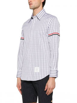 Thom Browne - Grey Straight Stripes Shirts