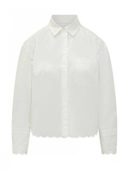 Weekend Max Mara - White Relaxed Embroidered Shirt (XL)