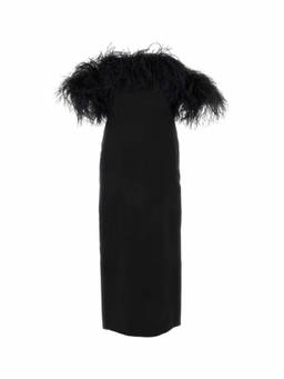 Valentino - Black Crepe Dress (L)