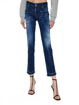 Dsquared2 - Blue Straight Flat Front Pant