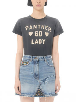 Valentino - Black Graphic Crew Neck T-Shirt