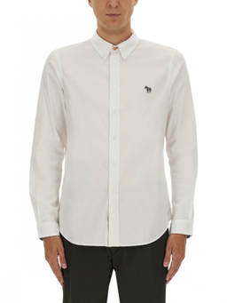 Ps By Paul Smith - White Tailored Logo Shirt (M)