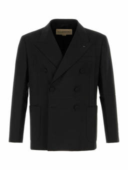 Valentino - Black Peaked Lapel Blazer