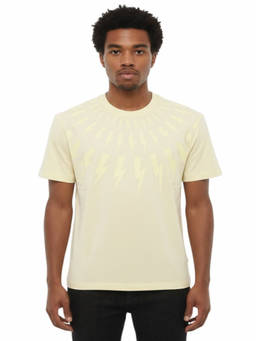 Neil Barrett - Light Yellow Crew Neck T-Shirt