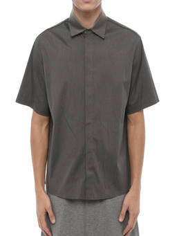 Neil Barrett - Dark Grey Loose Solid Shirt
