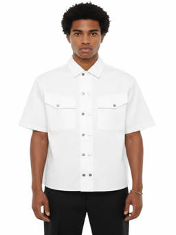 Neil Barrett - White Loose Solid Shirt