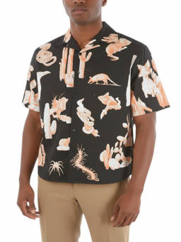 Neil Barrett - Black Relaxed Printed Shirt (M)